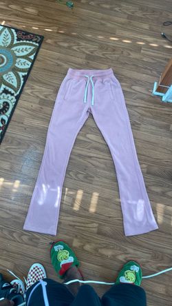 Pink Designer Bellbottom Sweatpants