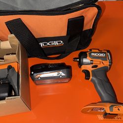 NEW Ridgid R872071 18V 3/8 impact wrench with battery R87002 R86093 Charger Case