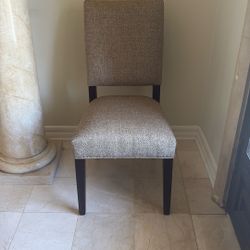 Set of 4 Arhaus Dining/Accent Chairs - Neutral Fabric, Sturdy Wood Frame