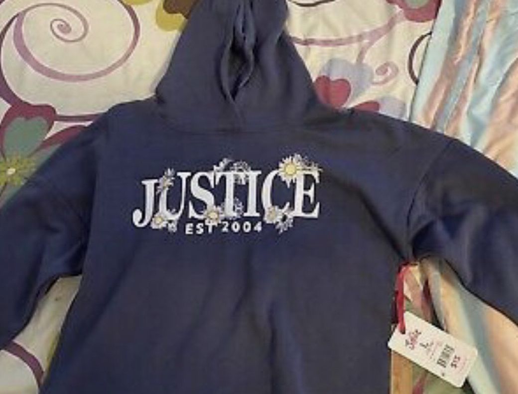 Justice Active Hoodie Sweatshirt Girls Size L (12/14) New With Tags!!!!