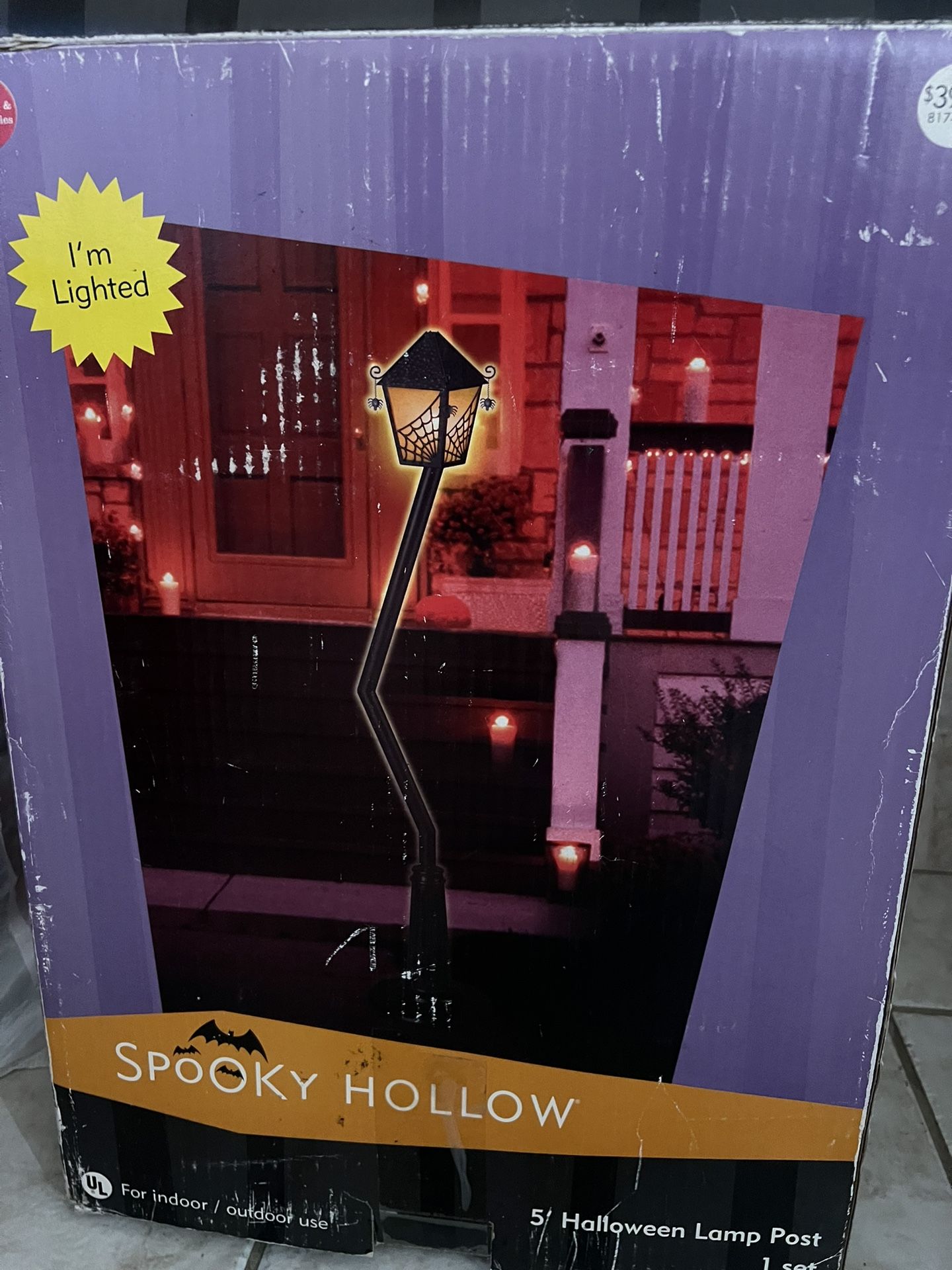 Halloween Spooky Hollow 5 ft Lamp Post Prop