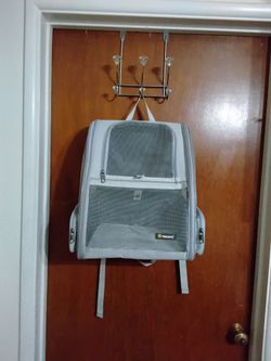 Pet backpack up to 18 pounds.  Like New