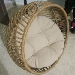 Hanging Wicker Cat /Dog  Swing/ Bed