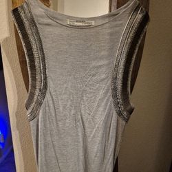 ALLSAINTS EMBELLISHED JERSEY TANK