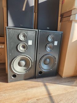 Jensen J-12 Speakers 3-way floor standing w/ 12" woofers