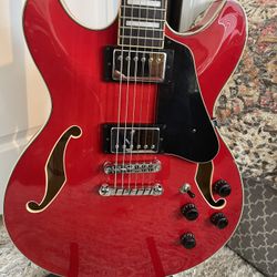 Ibanez Artcore AS73 - TCD 5B-02 Semi-Hollow Electric Guitar Transparent Cherry Red