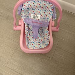 American Girl Bitty Baby Travel Seat 15 inch Doll Car Seat Carrier with Handle