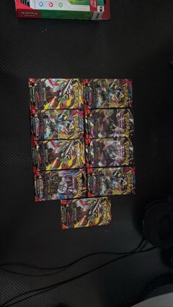 9 PITCH BLACK Pokemon card packs