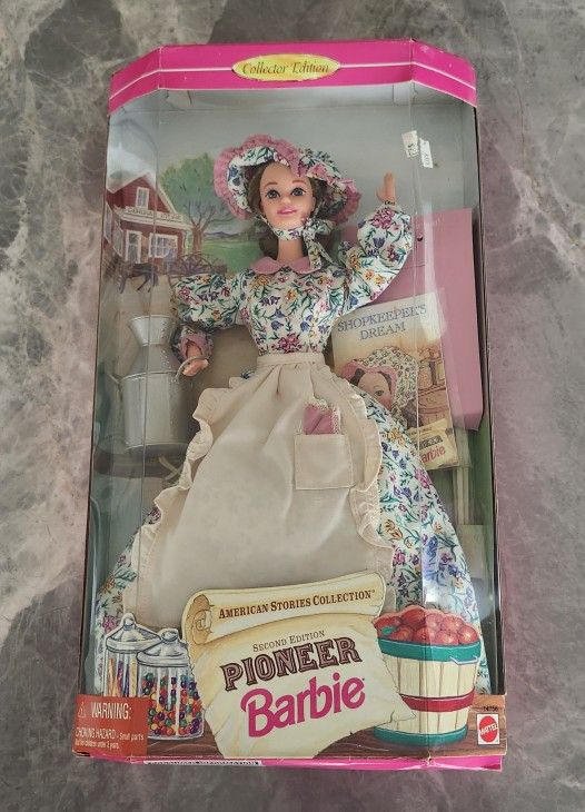 1995 Barbie Doll Pioneer 2nd Edition Shopkeeper American Stories 14756 NRFB