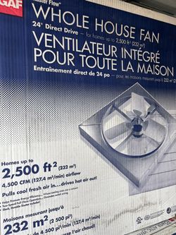 Master flow whole house fan