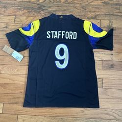 Black and Blue Los Angeles Rams Stafford new # 9 jersey