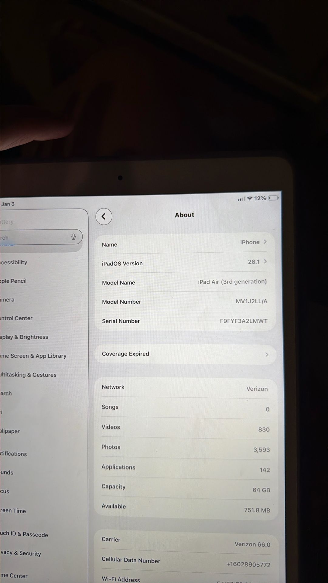 iPad Air 3rd Generation