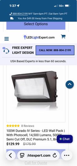 (8) 150W LED Wall Pack