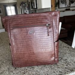 Freshly Picked Leather Diaper Bag