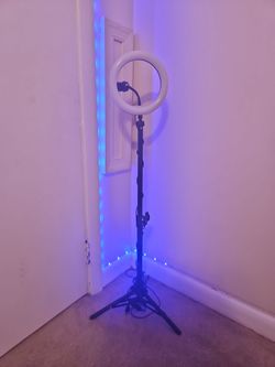 LED Ring Light with Adjustable Tripod Stand & Phone Holder