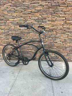 Electra Cruiser 7D Step Over 26 inch Beach Cruiser Matte Black