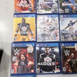 Lot of 21 Video Games. PS4 & XBOX360. 70% Of The discs are  Are Clean. Untested.