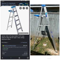 Werner Aluminum 6ft Ladder Silver Tidwell And 45