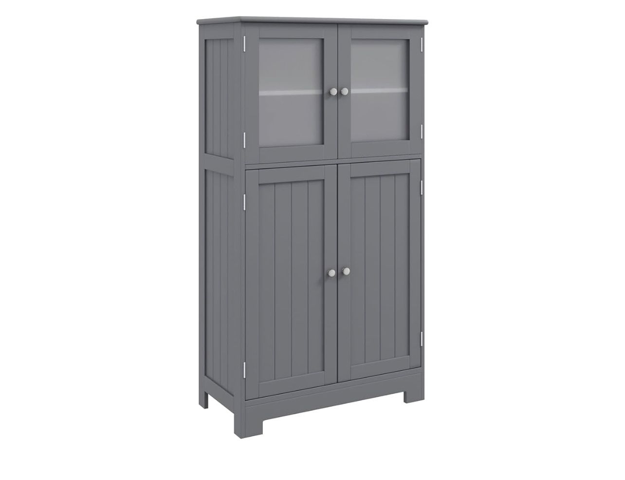 Storage Floor Cabinet With Doors And Adjustable Shelves Bathroom, Kitchen, Organizer