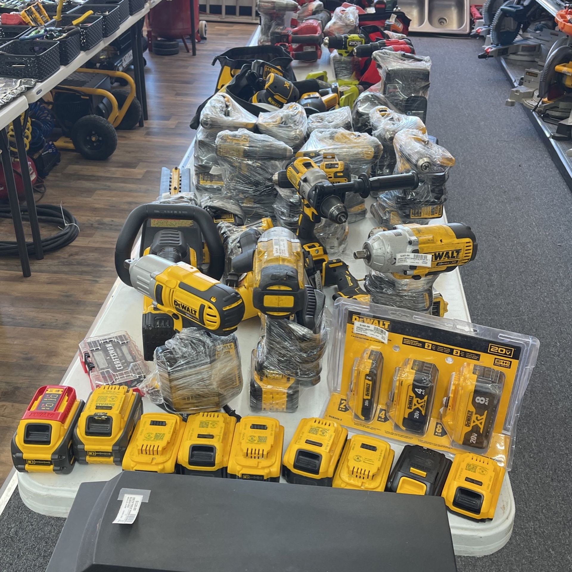 Sea Of Dewalt Tools
