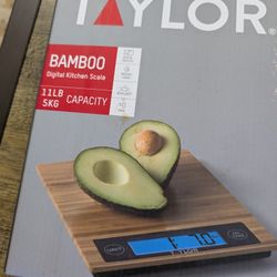 Taylor Bamboo Digital Kitchen Scale 
