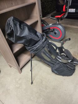Woman golf club