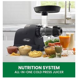 Black OMEGA cold press juicer
