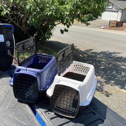 Small Dog Cat Rabbit Bunny Kennel Crate Carrier Like New 24" L by 10” W by 10” H $20 Each 