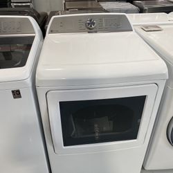 GE Profile White 7.4 Cu. Ft. Aluminized Alloy Drum Electric Dryer