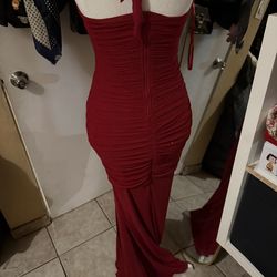 Windsor medium red dress with sparkle dots