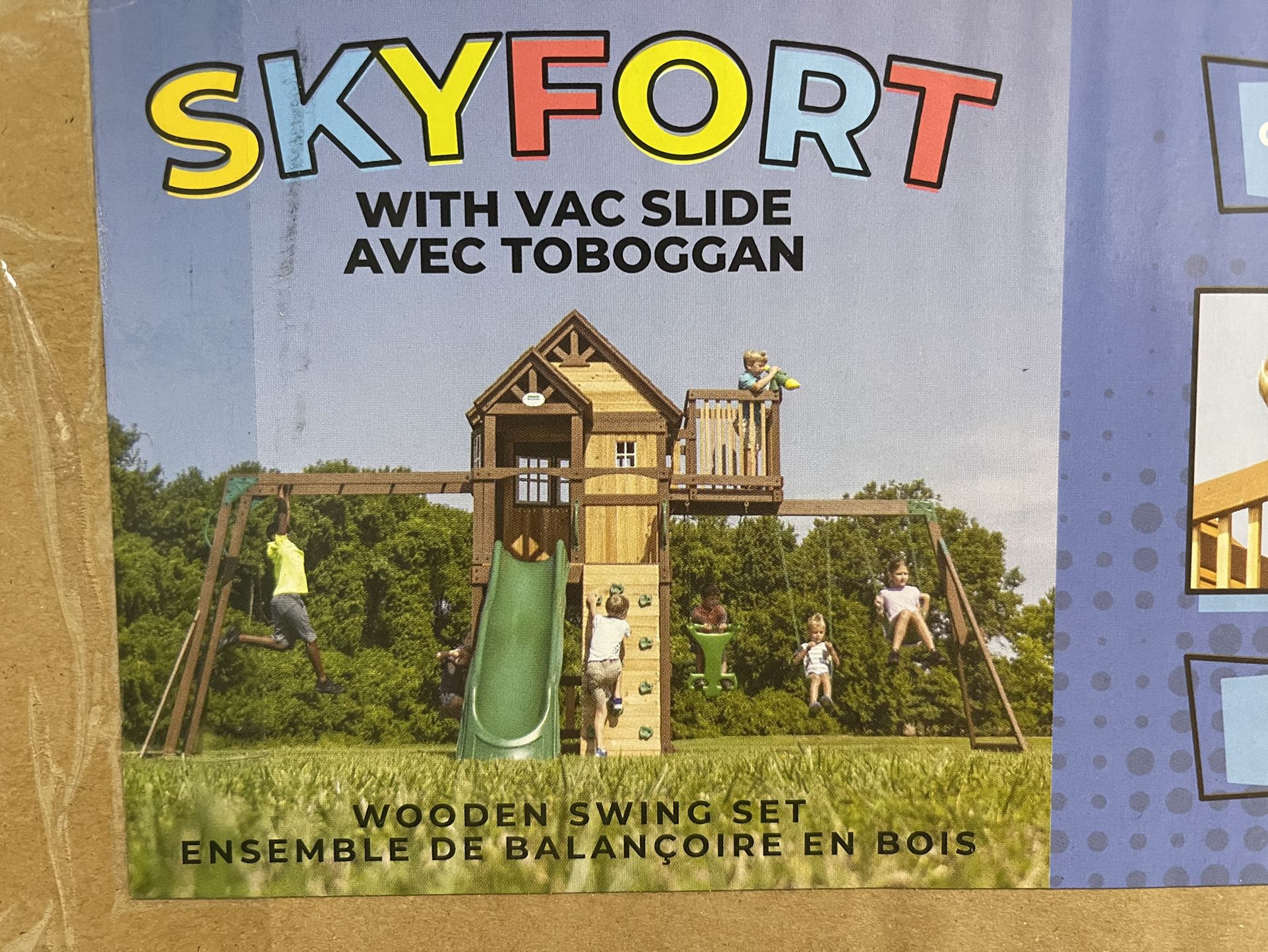 Sky Fort Wooden Swing Set