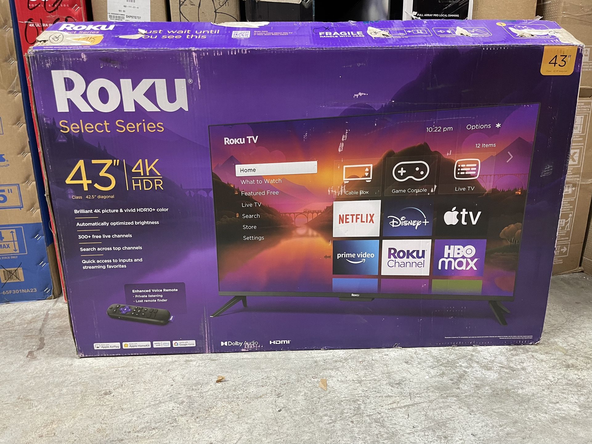 ROKU 43” Smart 4K TV HDR Select Series 
