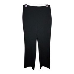 House Of Harlow 1960 sz 10 High Rise Wide Leg Pants slit Career black 3256