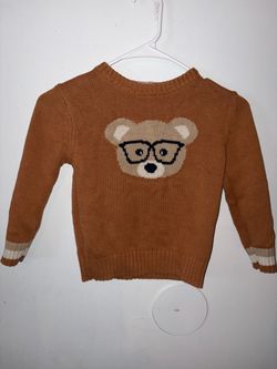 Toddler Bear Knit Sweater 4t