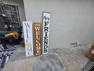 Wooden signs