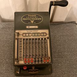 1920s Todd Protectograph Model 1700 for Check Fraud Prevention 