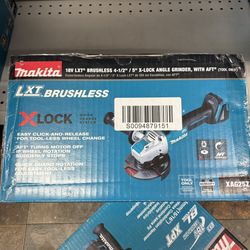 Makita New 41/2” -5” Grinder 20v Brushless 