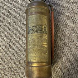 Vintage Copper Fire Extinguisher