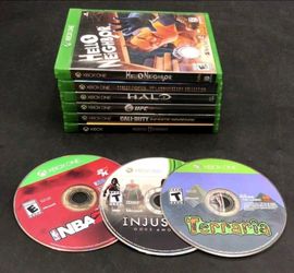 9 Game Lot Xbox One & 360
