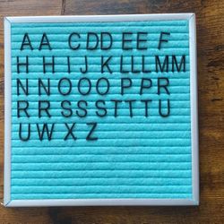 Blue Letter Board 