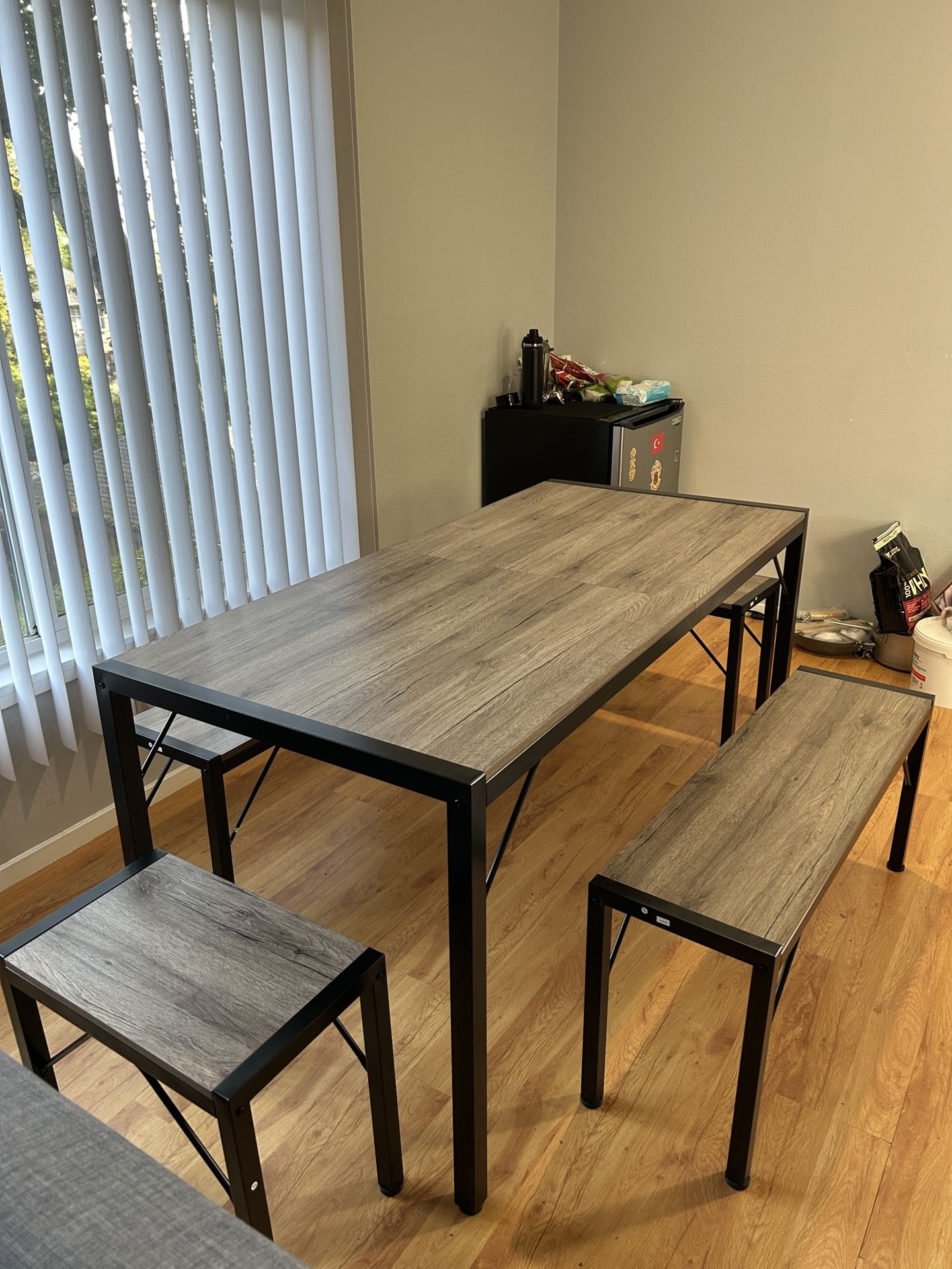 63" Dining Room Table Set for 6