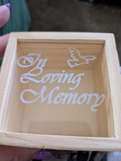 Memorial Glass Top Box