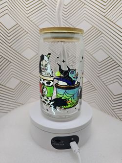 Disney Villan Glass Libbey Tumbler Cup