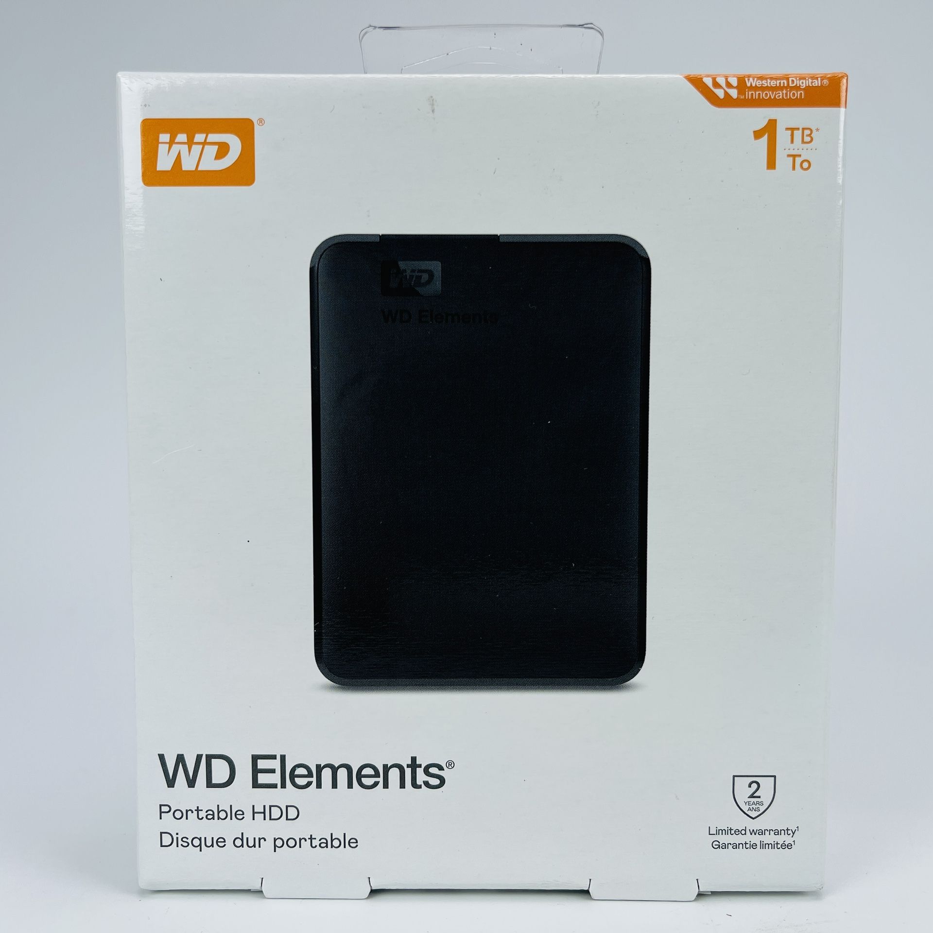WD 1TB Elements Portable, External Hard Drive, WDBUZG0010BBK-WESN (NEW SALED)