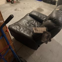 Black Leather Recliner