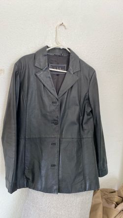 Leather jacket size large