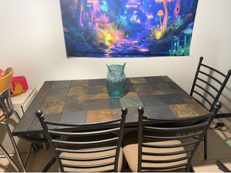 Dining room table and 6 chairs