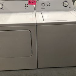Amana Top Loader Set Washer And Dryer LD0X 