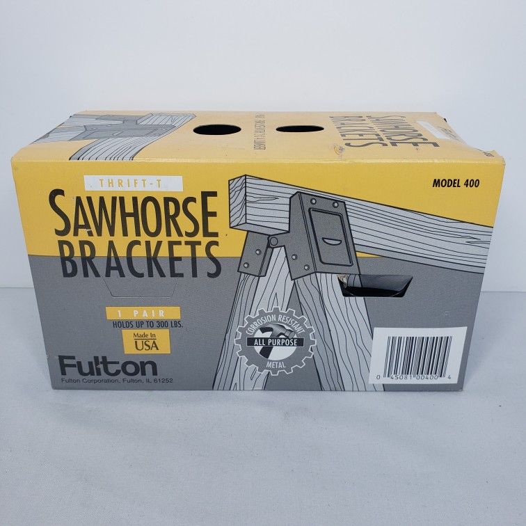 Fulton Sawhorse Brackets- 1 Pair New