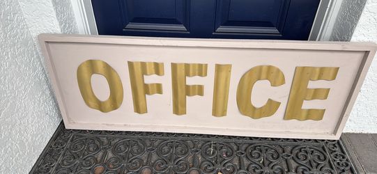 Large Wooden OFFICE Sign